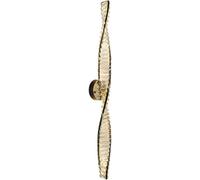GWJKG Mid -secolo Moderno sconde Lunghe Ottone lineare murale in Oro vanità su Specchio Lampada a Parete per Camera da Letto Salotto Saggio Hotel ingletway (Nero)