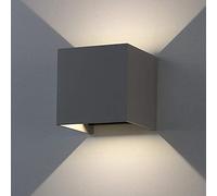GWJKG Moderna Lampada Parete a da 7 W con Angolo di Raggio Regolabile IP65 Affermatura Impermeabile/Luce Interna Light 3000K White Black Finitura 1pc