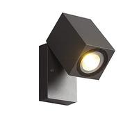 GWJKG Moderna Lampada Parete Esterno in Alluminio Nero, lampade da 7 W LED a Outdoor, Angolo Regolabile all'Esterno di Scarico, corridoio Bagno Patio per Le Scale Lanterna del lavandino