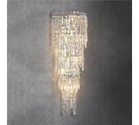 GWJKG Moderno figabile cristallina figerabile Oro lineare cromio Nordico Luce Lunghe al Illuminazione Interno a Monte Lampada Parete per la Camera da Letto Soggiorno del corridoio Portico di Ingresso