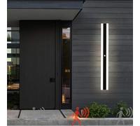 GWJKG murale Esterna Moderna sensore di Movimento Sconcetto da Esterno Metallo Impermeabile per Soggiorno Patio in Veranda e Lampada Parete a Lunga con valutazione IP67 (Luce Bianca 180 cm)