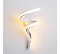 GWJKG Parete Bianca Nera Moderna Decorativa pareti in Alluminio Arco Forma di Luce Lampada montata Minimalista a 2 luci per la Camera da Letto del corridoio ()