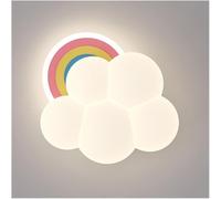 GWJKG Pastel Rainbow Cloud Sconce Dimmedibile Parete Acrilica Lumo Moderno Nursery Wall Lampada per Bambini Cambiare Playal Sala del Bambino Dormo