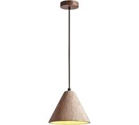GWJKG Piece Giallo a Ciondolo Leggero di Naturale Lampada sospesa in Pietra retrò lampadario Moderno Industriale con Base E27 Letto per Cucina Camera Sala da Pranzo
