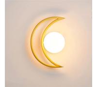 GWJKG Popolare Calda setmoderna Moderna Vetro Semplice Paralume in Metallo murale Lampada Applique con Base g9 per Camera da Letto Comodino Soggiorno Hotel Home Background Muro