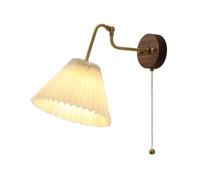 GWJKG Prononi murali Tessuto Pieghe in Stile Nordico con Paralume, Moderni impianti di Illuminazione a Soggiorno, corridoio, Camera Letto Bambini, Decorazioni per la casa lampade da Parete Interno
