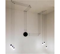 GWJKG Testa singola industriale E27 Accensione da in alto verso il basso parete Antique Connettore a spirale Apparecchio di illuminazione interno (Lampada 6m Linea)