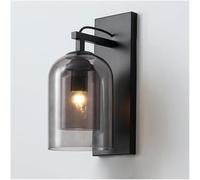 GWJKG Vintage Industrial Retro Sconce Dual Bell Glass Light Amber Vanity Wall Lampada con E26/E27 Base per Il Bagno Cucina Camera da Letto Ingresso