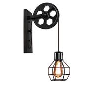 GWJKG Vintage Retro Industrial Lamp Shade Adjustable Iron Fixing Lighting for The Loft Cafe Bar Wandlamp Decoration LED Wall Lights Color