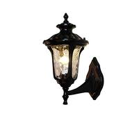 GWJKG Vintage Waterproof Lamp - Antico Aluminum Glass Lantern per Prospetto Esterno e Decorazione di Jardiniere