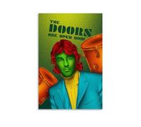 GWJXYWZP Poster su tela con album musicali The Doors di artisti popolari, decorazione artistica da parete per camera da letto, 40 x 60 cm, senza cornice