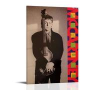 GWJXYWZP Poster su tela di Paul McCartney con album musicali di artisti popolari, decorazione artistica da parete, per camera da letto, 40 x 60 cm, con cornice