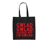Gwlad Pleidiol Wyf Gallese Inno - Borsa Tote IN Tela - Rugby World Cup Nazionali