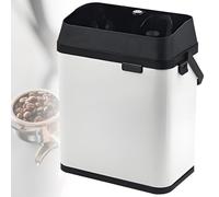 GwlThixion Pulitore Elettrico per Portafiltro di caffè, Pulitore Automatico per portafiltro Commerciale 150 W, con Spazzola E Tergicristallo della Polvere Che Pulisce La Macchina White