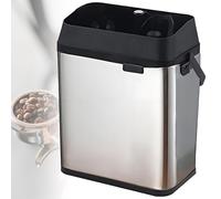 GwlThixion Pulitore Elettrico per Portafiltro di caffè, Pulitore Automatico per portafiltro Commerciale 150 W, con Spazzola E Tergicristallo della Polvere Che Pulisce La Macchina Silver