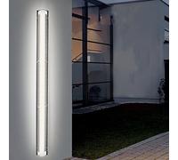 GWMWON Barra della Lampada da Parete a LED Solare, Applique da Parete per Esterni a Striscia Lunga da 60 cm, Applique da Parete Impermeabili IP65 con Batteria Solare incorporata