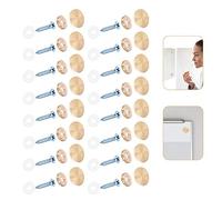 Gwolf Viti a specchio, 16 pezzi tappi a vite in ottone, viti a specchio da 16 mm coperchio per tappi decorativi, chiodi a specchio decorativi, chiodi a specchio in acciaio inossidabile per quadri di