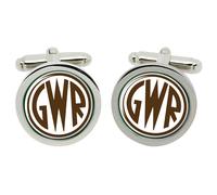 GWR Great Western Railway Gemelli Da Polso In Chrome In Scatola