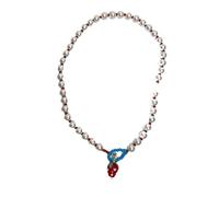 GWSGSFAS Graziosa e infantile collana di perle rosse fragola per le donne dolce e squisita collana versatile design Sense catena clavicola tendenza, Metallo, Zirconia cubica