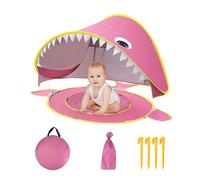 Gwtdtoad da gioco, indoor per bambini, da gioco in campeggio dei cartoni animati, Protezione UV, piccola piscina incorporata, rifugio per sole portatile, baby parasole pieghevole fuori da sole per