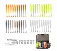 Gwtdtoad Esche da Morbide - Set Realistico per Trota con Swimbait Morbido e Ami,Coda a Pala | Per Trota, Spigola, Sport All'Aperto, Acqua Salata e, Crappie, Shad