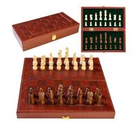 Gwtdtoad Gioco da tavolo per scacchi in legno, set da gioco per scacchi,Giocattolo da tavolo con pezzi degli - Gioco di, scacchiera pieghevole, gioco rompicapo per la casa e il viaggio