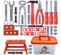 Gwtdtoad Kit Di Attrezzi Giocattolo,Gioco Costruzione Bambini Con | Gioco 39 Pezzi 3-7 Anni per Spiaggia Picnic Asilo Cortile Casa Scuola Materna