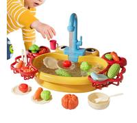 Gwtdtoad Lavello da con Acqua Corrente Cucina Giocattolo | Giocattoli da Cucina con Acqua per Bambini Bambine Prescolari Giardino Spiaggia Campeggio Asilo Casa Bagno Cameretta Festa