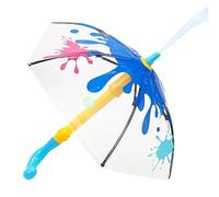 Gwtdtoad Ombrello pistola ad acqua per bambini, 43,5 x 44,5 cm, fumetto attacco e difesa, pistola a spruzzo ad acqua, giocattolo per bambini all'aperto, lanciatore ad acqua