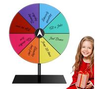 Gwtdtoad Ruota a premi, ruota della roulette | Ruota acrilica cancellabile del gioco della ,Lucky Roulette Board Game per mostre Carnivals Classrooms Annual Meetings Parties