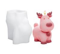 Gwtdtoad Stampa per Renna - Stampo Candela 3D Cervo Alce Natale | Strumento per Colata Resina Arte Creativa,Decorazione Casa Feste