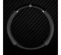 GWWXM Auto Coprivolante per Opel Zafira A,Pelle Microfibra Copertura Volante Antiscivolo Durevole Copri Manubrio Auto Impermeabile Volante Accessori Interno,O-Black