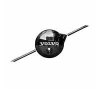 GWWXM Auto Stemma Emblema Adesivo per Volvo V60 2023 2024,Griglie Anteriore Radiatori Biadesivi Logo Decalcomania Sticker Sport Nero 3D ABS Metallo Tuning Decorazioni Accessori,with Camera