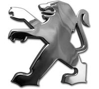GWWXM Auto Stemma Emblema per Peugeot 1007 107 108 Hatch,Adesivo Logo Decalcomania Sticker Posteriore Cofano Bagagliaio Carrozzeria Sport Personalizzato Decorazioni Accessori,B-Silver Lion