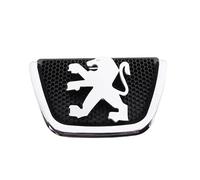 GWWXM Auto Stemma Emblema per Peugeot 307 2004-2007,Leone d'Argento Anteriore Cofano Motore Griglie Adesivo Logo Decalcomania Sticker 3D Metallo Tuning Decorazioni Accessori