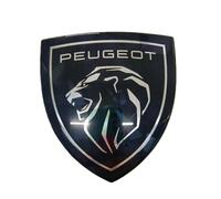 GWWXM Auto Stemma Emblema per Peugeot 308 SW 2021-2023 2024,Nuovo Scudo Griglie Anteriore Adesivo Logo Decalcomania Sticker 3D Metallo Tuning Decorazioni Accessori