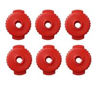 GWYAN 6 dadi per piatti a sgancio rapido Placstic rossi per percussioni Drum Kit Jazz Drum Parts Accessori