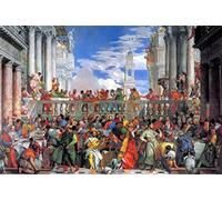 GWYDYB Kit fai da te 5D Diamond Art Painting, il famoso dipinto di Paul Veronese Le nozze di Cana - Diamante ricamo Art Gifts Decor 40×50cm
