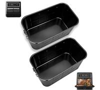 GWYXC Parti di ricambio per friggitrice ad aria Breville Halo Flexi, 2 pezzi 24,9 cm (lunghezza) x 14 cm (larghezza) x 12,5 cm (altezza) cestelli da cucina in acciaio inox, accessori per friggitrice