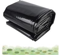 GWYYEUK, GWYYEUK, Rivestimento per laghetto flessibile e resistente, 2 x 4 m, nero, 3 x 8 m, spessore 0,2 mm, in gomma PVC, per piccoli laghetti, laghetti di pesci, fontane di ruscelli, colore: nero
