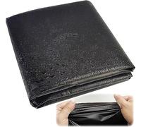 GWYYEUK, GWYYEUK, Rivestimento per laghetto flessibile e resistente, 2 x 4 m, nero, 3 x 8 m, spessore 0,2 mm, in gomma PVC, per piccoli laghetti, laghetti di pesci, fontane di ruscelli, colore: nero