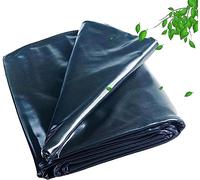 GWYYEUK, GWYYEUK, Rivestimento per laghetto flessibile e resistente, 2 x 4 m, nero, 3 x 8 m, spessore 0,2 mm, in gomma PVC, per piccoli laghetti, laghetti di pesci, fontane di ruscelli, colore: nero