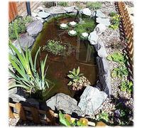 GWYYEUK, GWYYEUK, Rivestimento per laghetto in PVC resistente, resistente, resistente, per stagni di pesci, fontane e giardini acquatici, 3 x 4 m, colore: nero