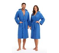 GX GARGIX Accappatoio UNISEX microfibra uomo e donna con cappuccio tasche salvaspazio calibrato (IT, Testo, M, Regular, Regular, M, Amb-1)