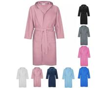 GX GARGIX Accappatoio UNISEX microfibra uomo e donna con cappuccio tasche salvaspazio calibrato (IT, Testo, XXL, Regular, Regular, XXL, MFY-2/Rosa)