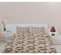 GX GARGIX COMPLETO LENZUOLA FLANELLA MATRIMONIALE 3D SINGOLO MATRIMONIALI (ZA-3, MATRIMONIALE)