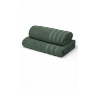 GX GARGIX Set Asciugamani 1+1 in Spugna di Cotone - Coppia Asciugamani Morbidi e Assorbenti, Tinta Unita, Vari Colori, Ideali per Bagno e Uso Quotidiano (SPA-3)