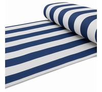 GX GARGIX Tenda da Sole a Strisce con Anelli, per Balcone, Veranda e Giardino, con Frange, Resistente, Vari Colori e Misure (Tv/Blu, 290x290Cm)