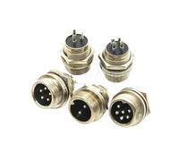 GX12 2P 3P 4P 5P 6P Maschio Femmina 12mm Presa Aviazione Circolare Spina Pannello Cavo Connettore Tappo di Plastica Tappo Impermeabile(Male,6PIN)