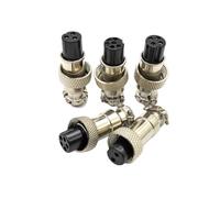 GX12 2P 3P 4P 5P 6P Maschio Femmina 12mm Presa Aviazione Circolare Spina Pannello Cavo Connettore Tappo di Plastica Tappo Impermeabile(Female,3PIN)